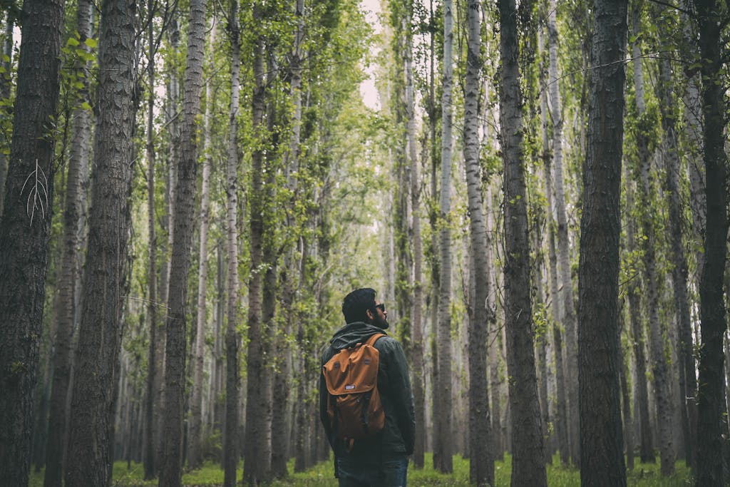 Man starting adventure